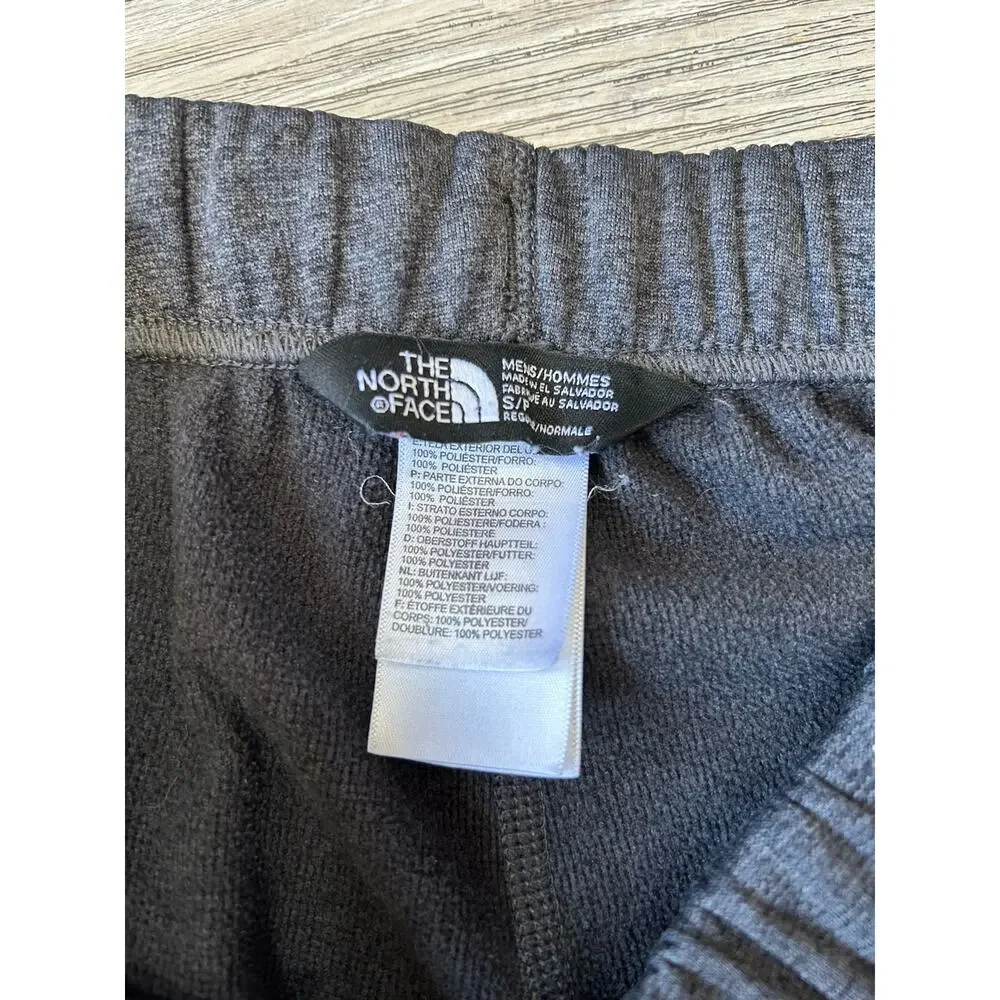 The North Face Mens Small Grey Fleece Sweatpant Open Bottom Straight Leg Lounge⁠